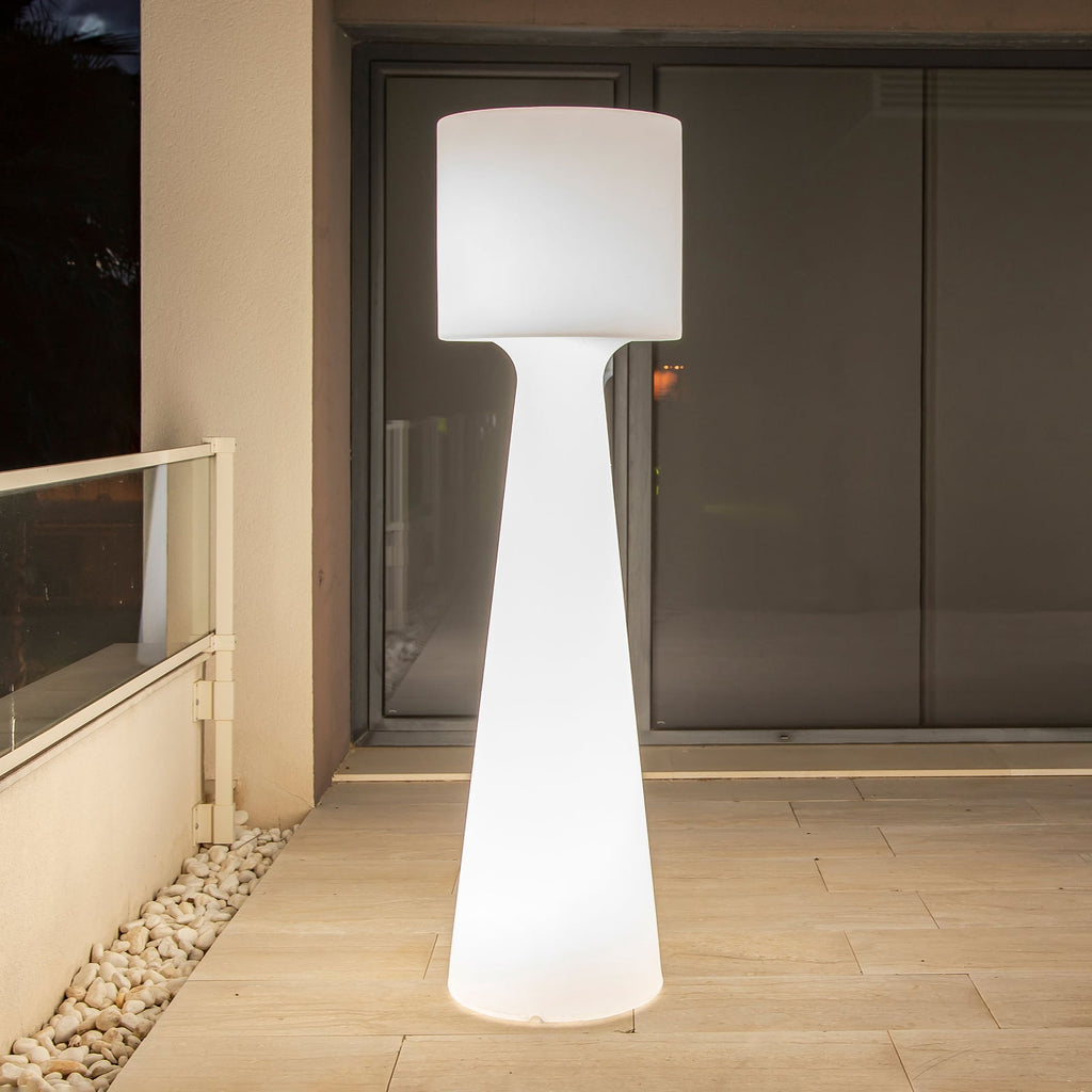LED gulvlampe Grace oppladbar RGB fjernkontroll IP65 forfra