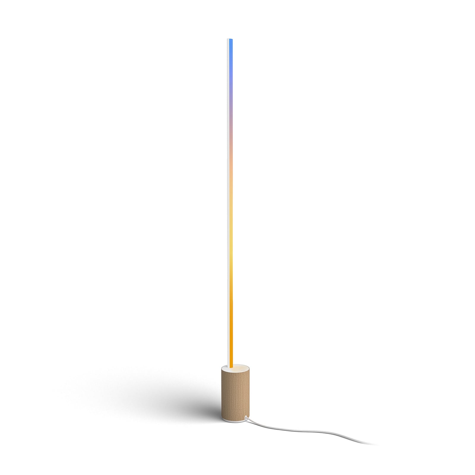 LED gulvlampe Gradient Signe Oak hvit/eik bakside