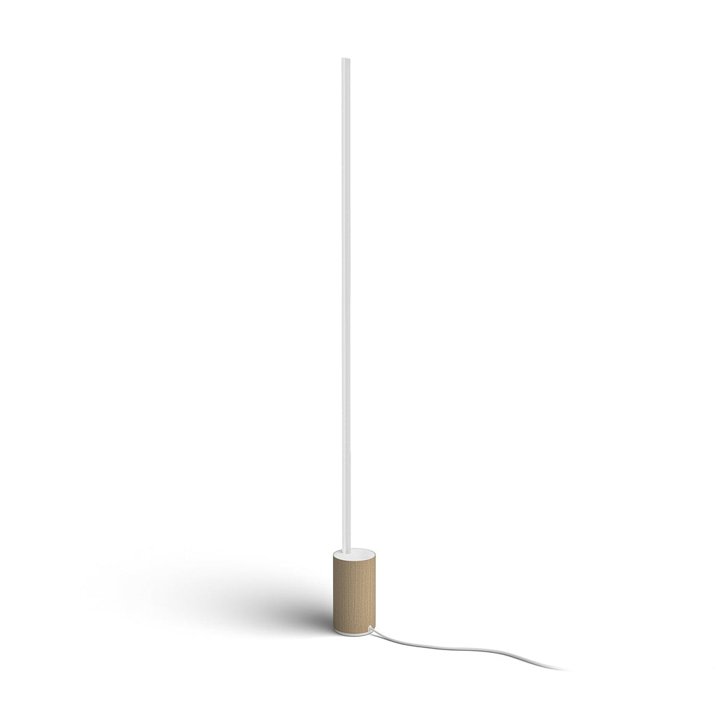 LED gulvlampe Gradient Signe Oak hvit/eik forfra