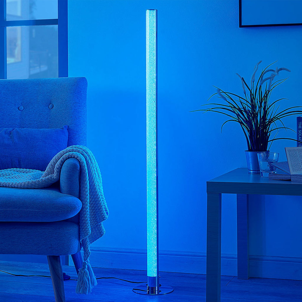 Detalj av LED gulvlampe Hadis RGB dimbar med fjernkontroll 120 cm