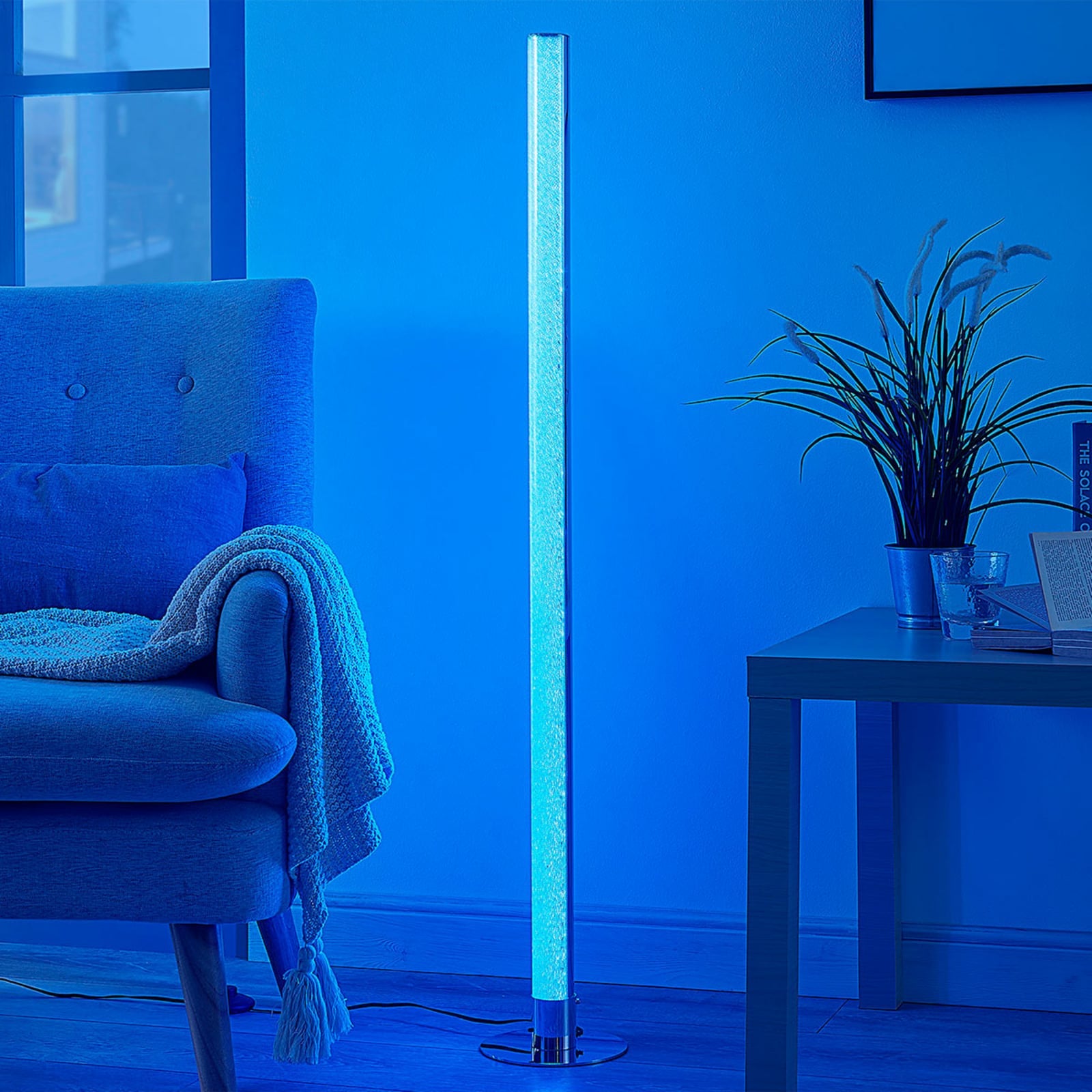 Detalj av LED gulvlampe Hadis RGB dimbar med fjernkontroll 120 cm