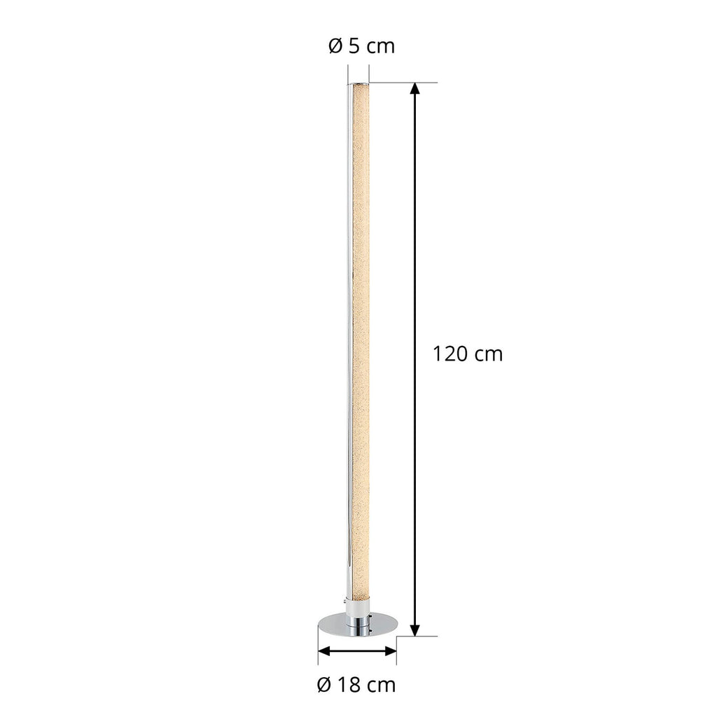 LED gulvlampe Hadis RGB dimbar med fjernkontroll 120 cm med fjernkontroll
