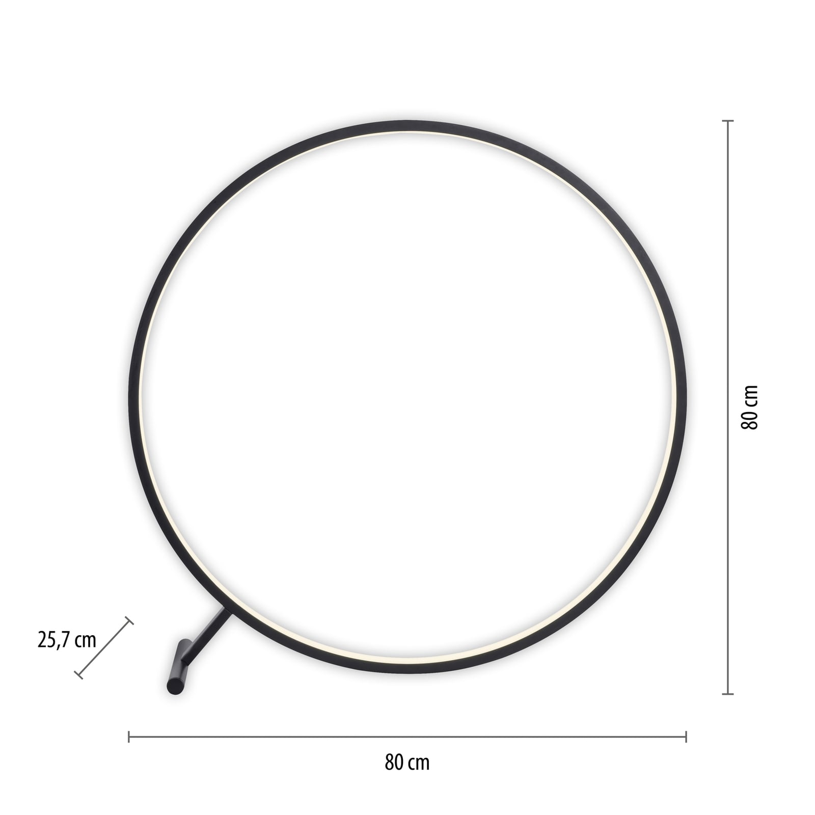 Detalj av LED gulvlampe Hula CCT dimbar med fjernkontroll