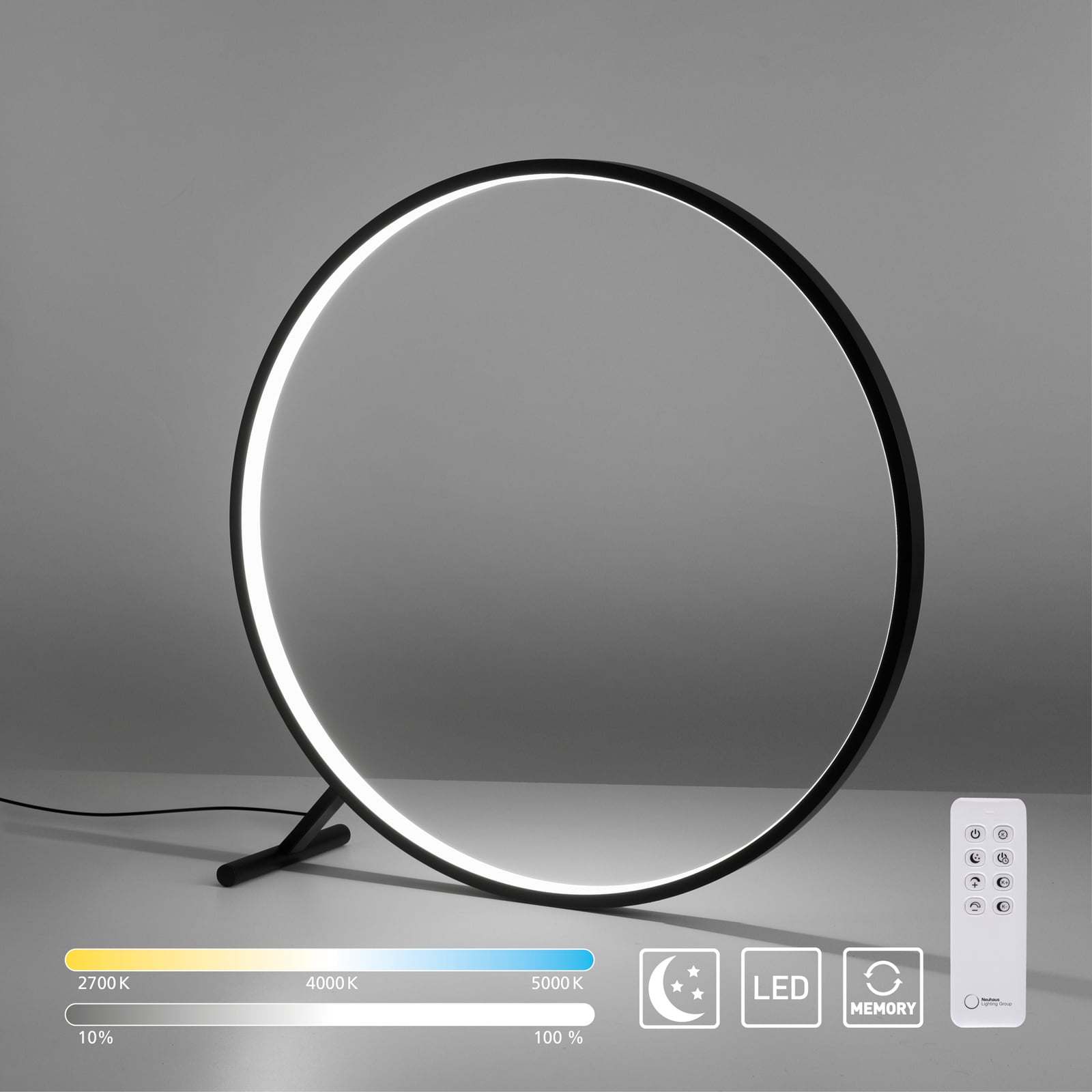 Fjernkontroll til LED gulvlampe Hula CCT dimbar