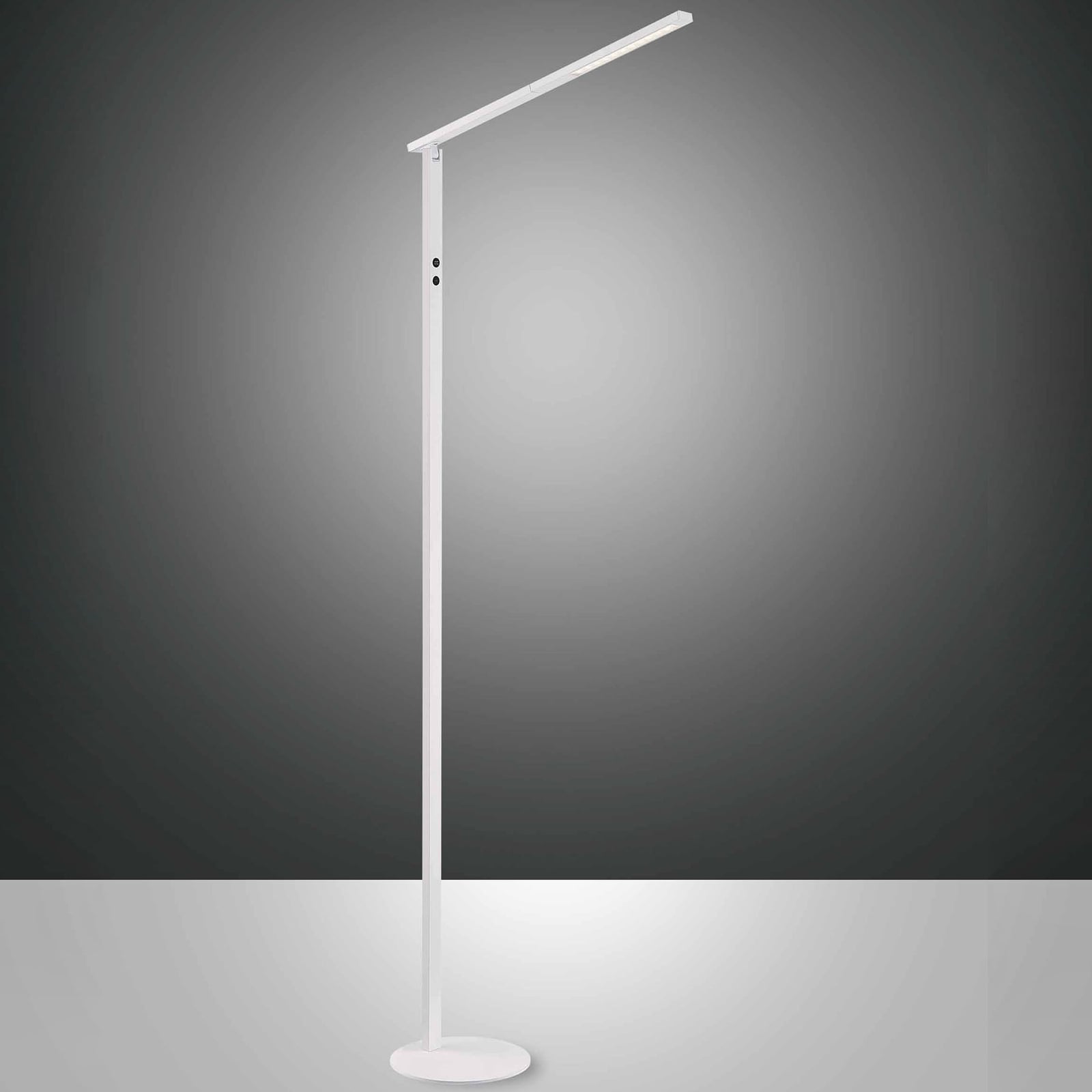 LED gulvlampe Ideal CCT dimbar hvit aluminium 175 cm forfra