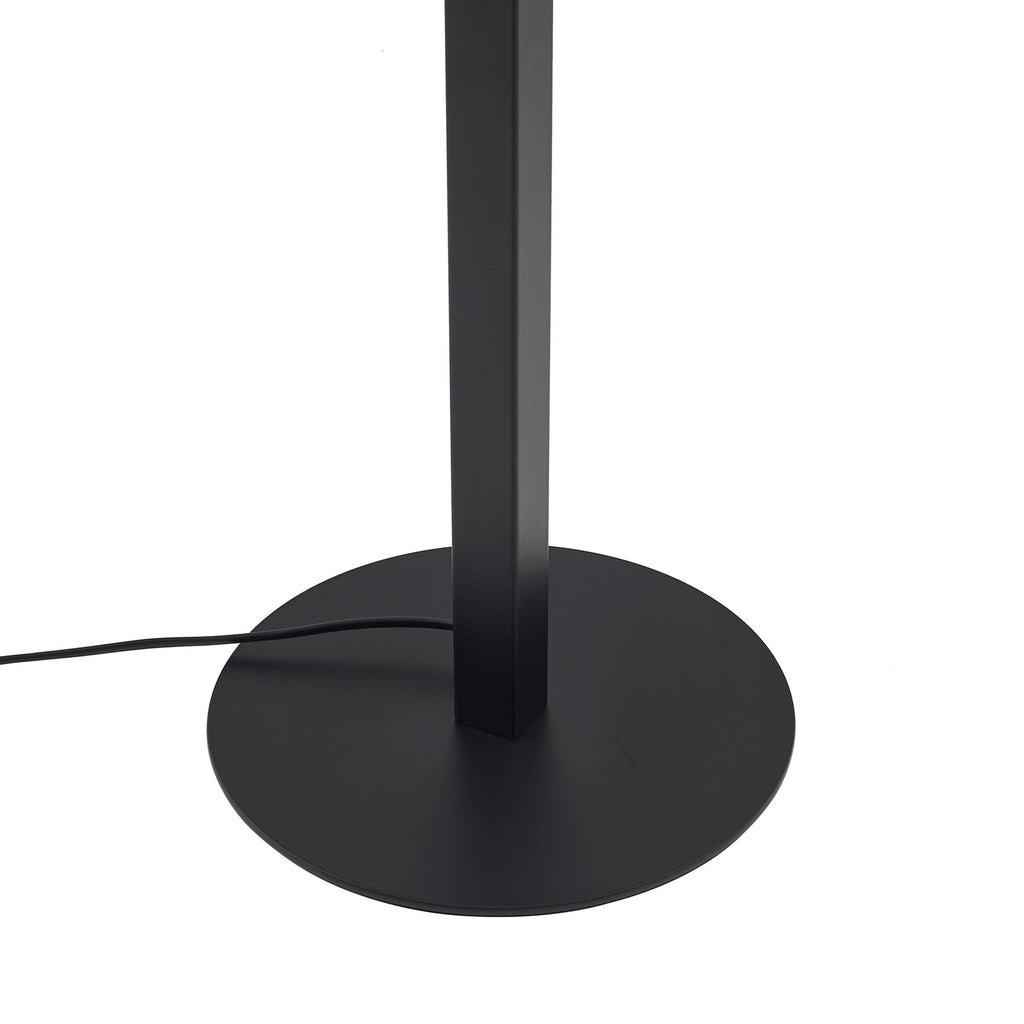 LED gulvlampe Ilian svart jern dimmefunksjon