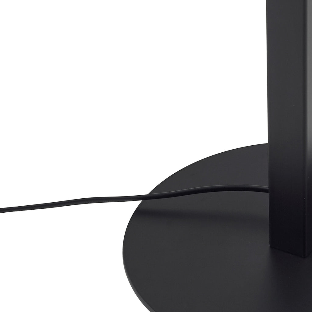LED gulvlampe Ilian svart jern kabellengde