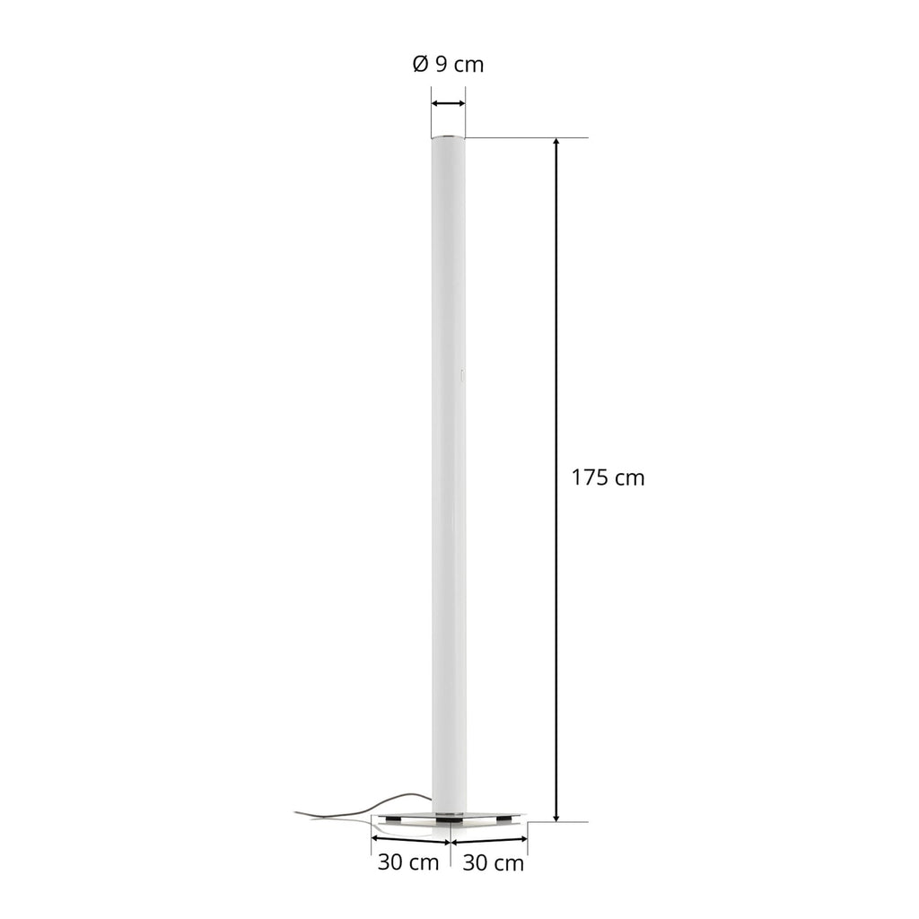 Appstyrt LED gulvlampe Ilio i moderne interiør