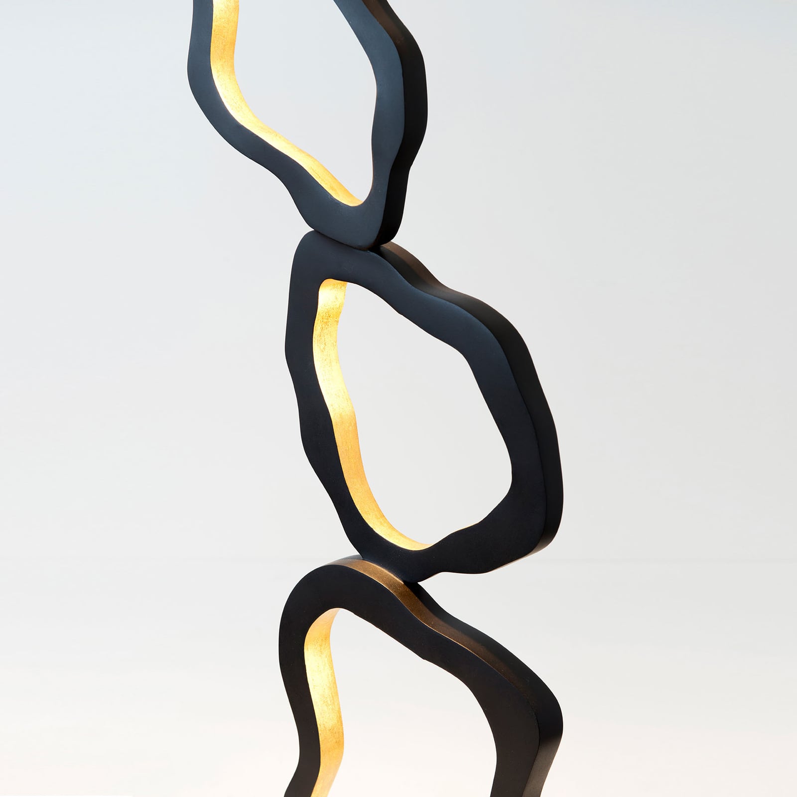 LED gulvlampe Infernale 5-lys dimbar jern 163 cm nærbilde av LED-lys