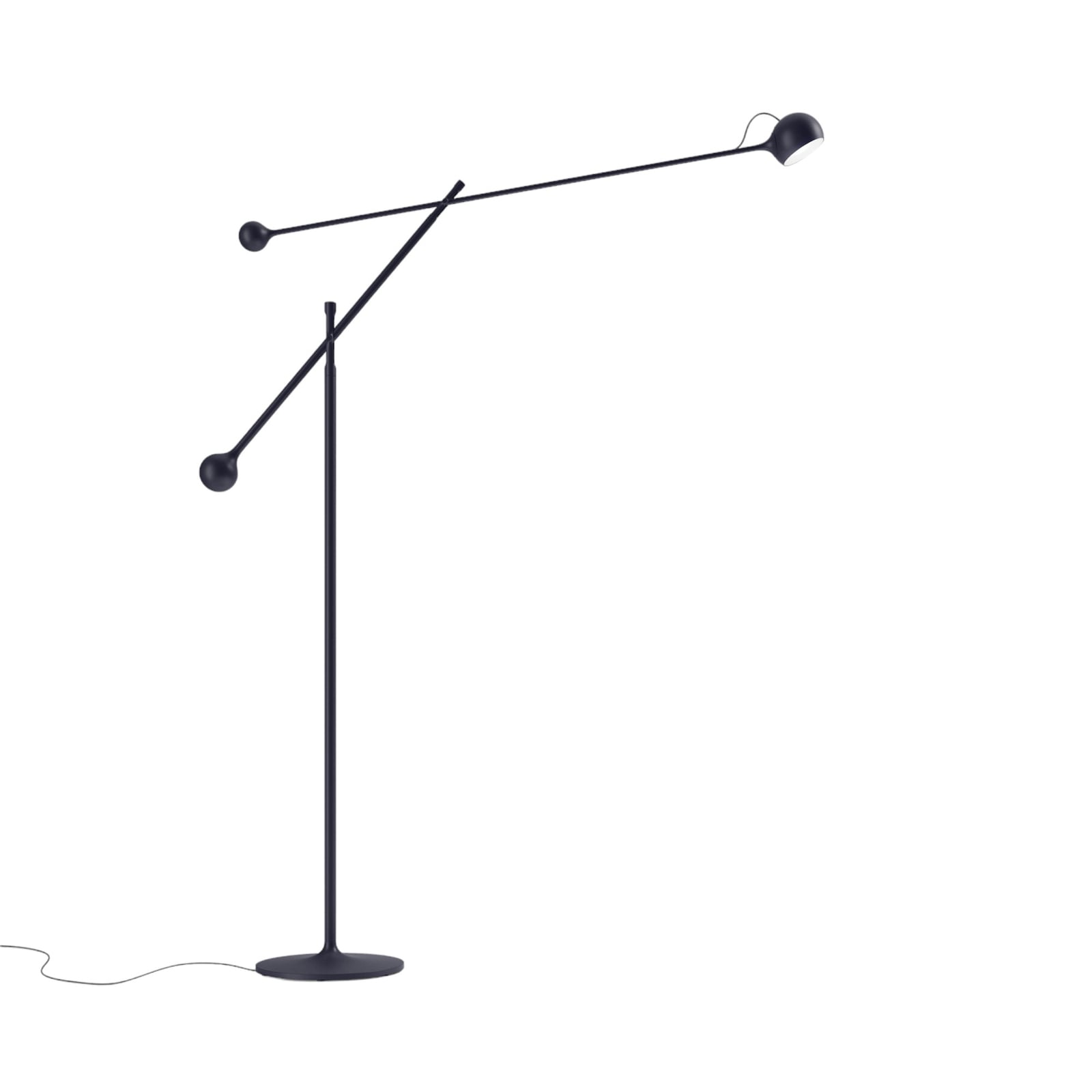 LED gulvlampe Ixa justerbar antrasitt dimbar bakside