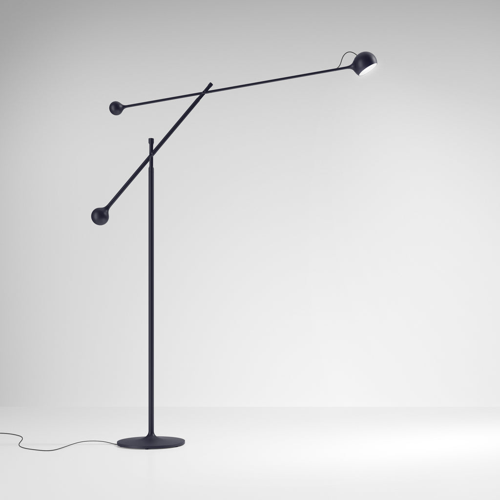 LED gulvlampe Ixa justerbar antrasitt dimbar detalj av lampehode