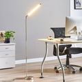LED gulvlampe Jabbo matt nikkel forfra