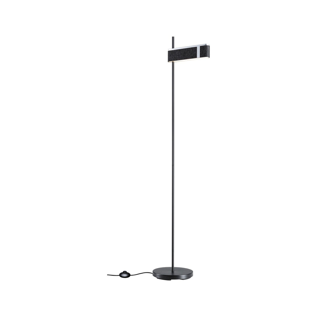 LED gulvlampe Jagun filt antrasitt dimbar Ø39 cm forfra