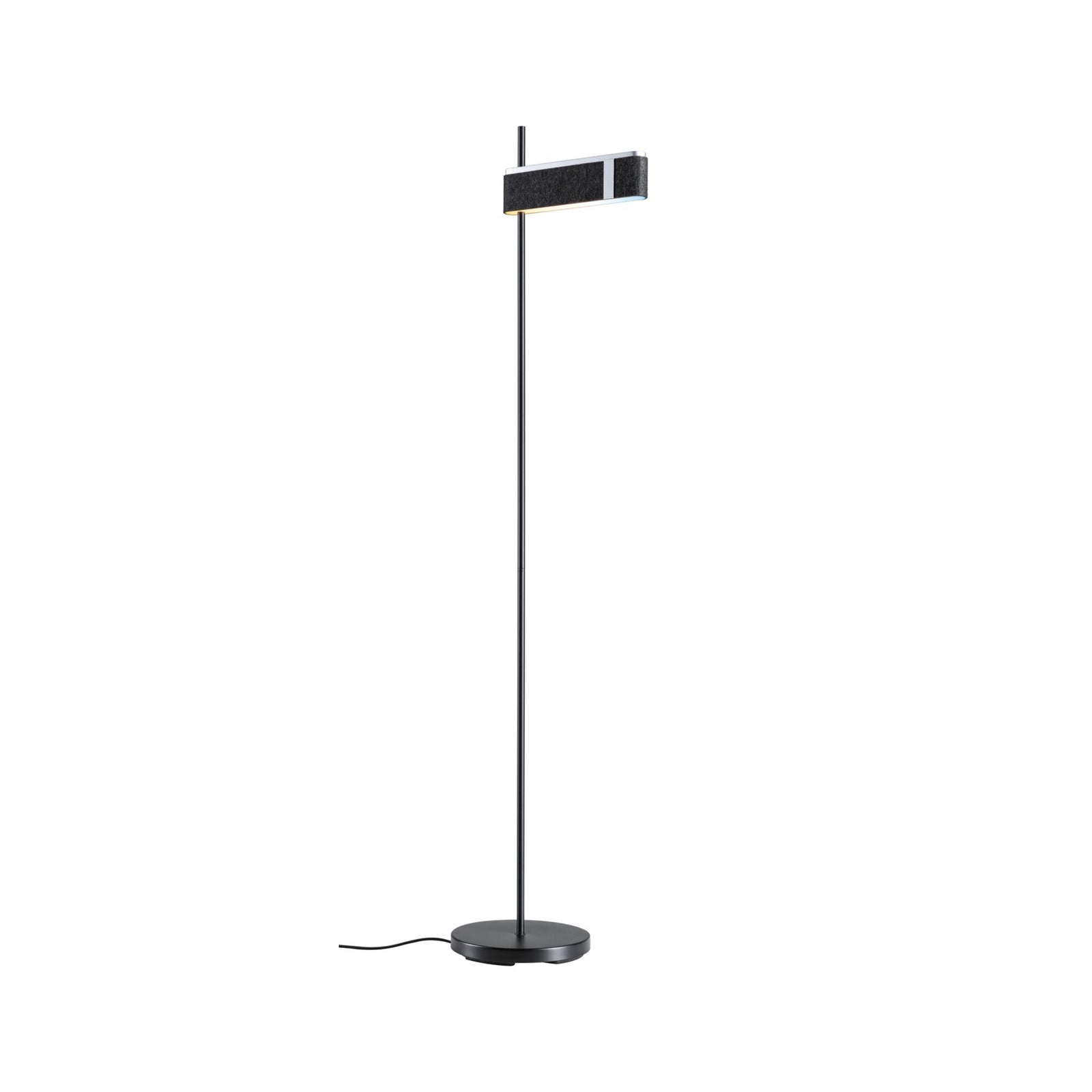 Detalj av filtskjermer på LED gulvlampe Jagun filt CCT dimbar Zigbee antrasitt 151 cm