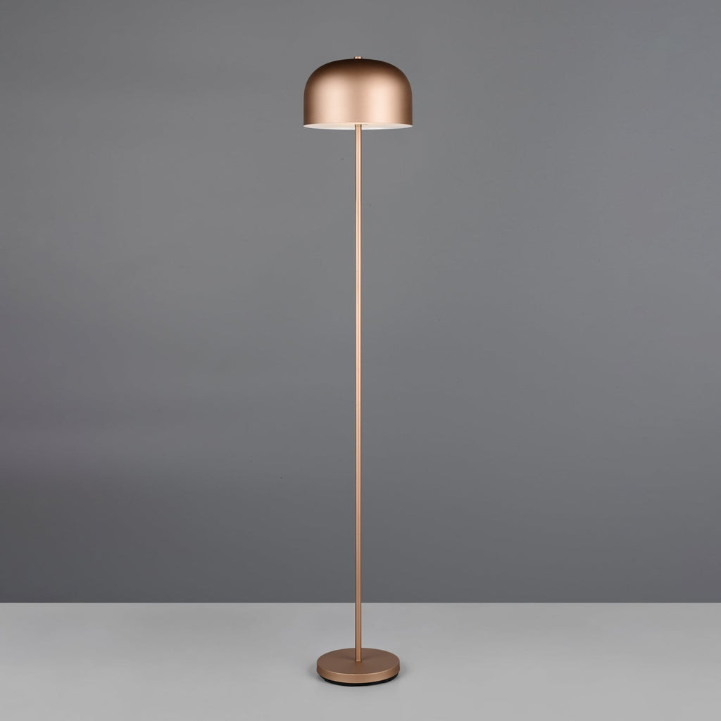 LED gulvlampe Jeff oppladbar dimbar brun H147 cm forfra