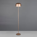 LED gulvlampe Jeff oppladbar dimbar brun H147 cm forfra