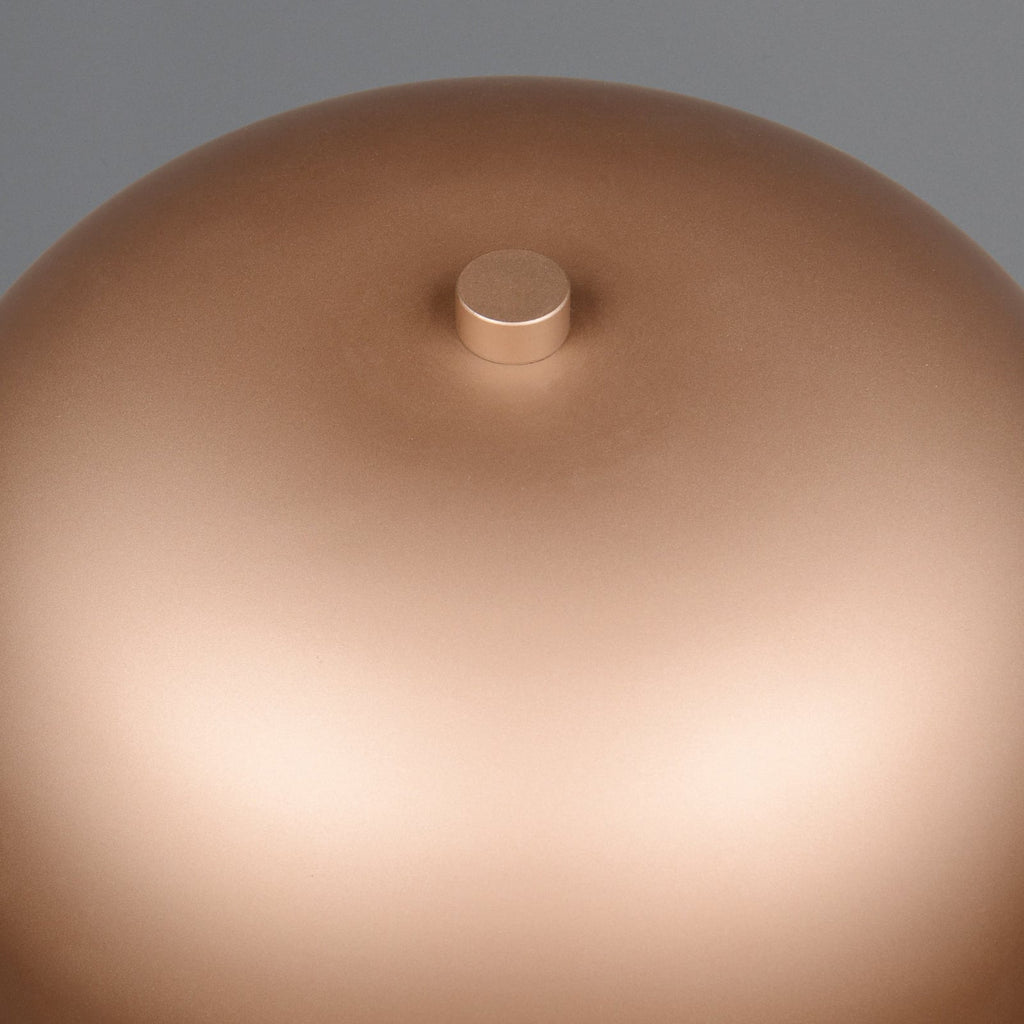 LED gulvlampe Jeff oppladbar dimbar brun H147 cm nærbilde av lampeskjerm