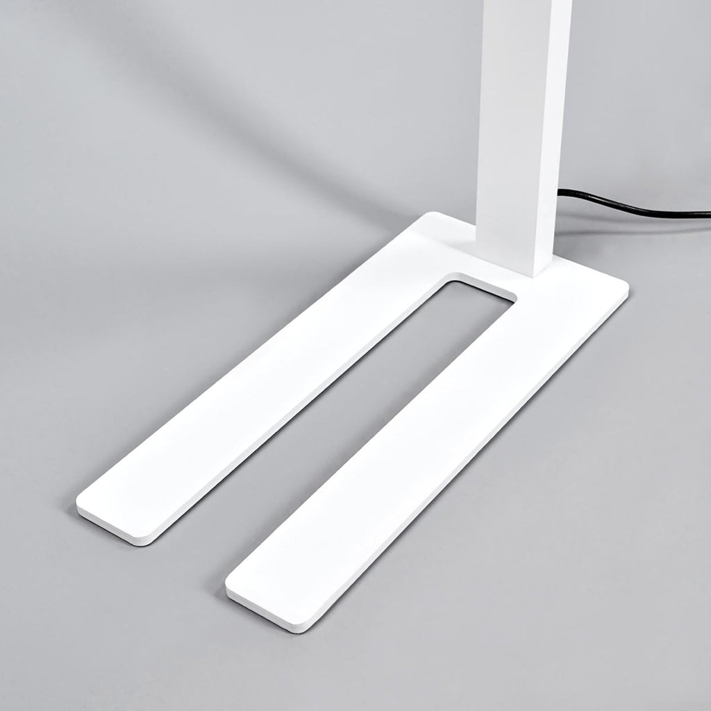 LED gulvlampe Jolinda dimbar hvit med dagslyssensor - detalj av fot