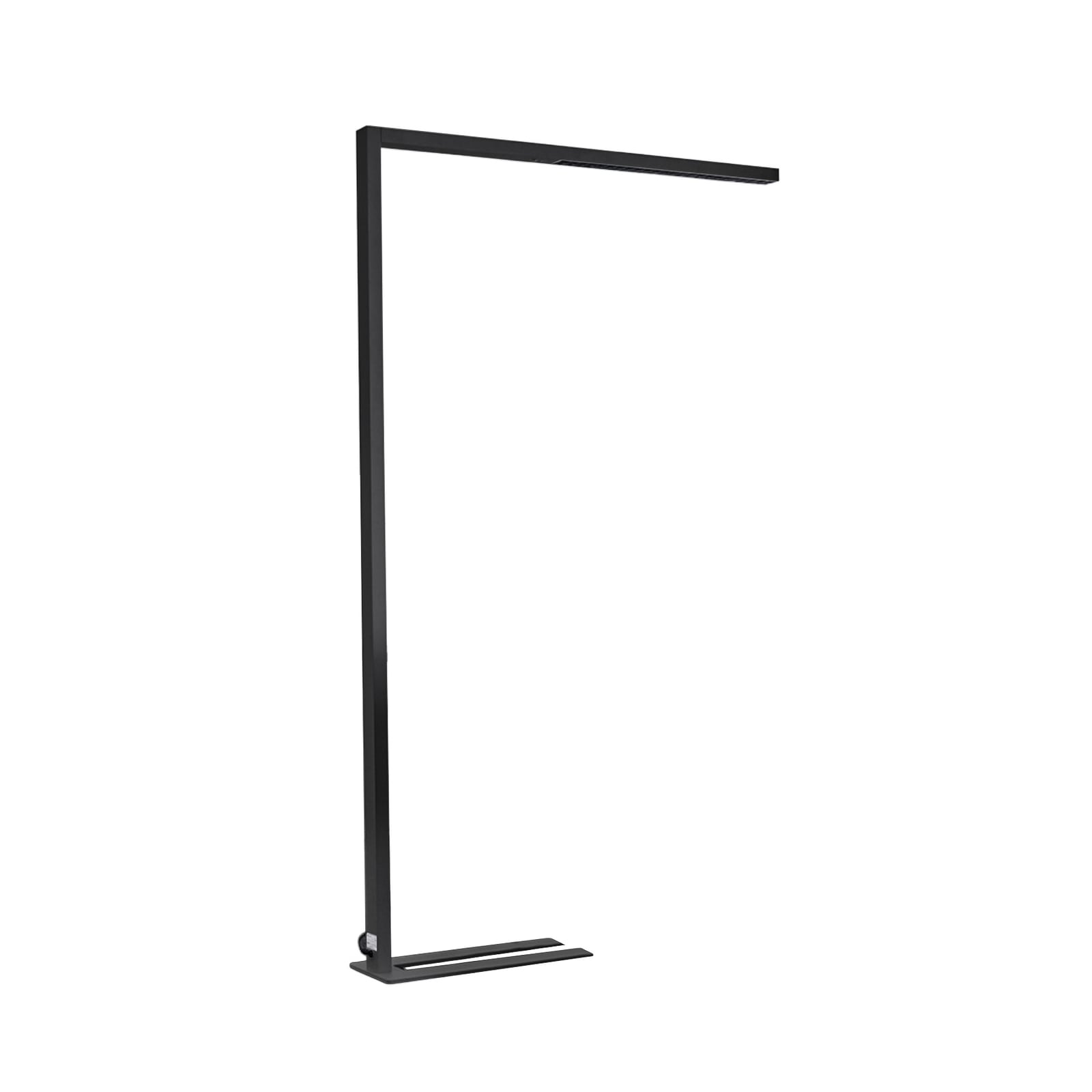 Detalj av LED gulvlampe Jolinda svart dimbar med bevegelsessensor