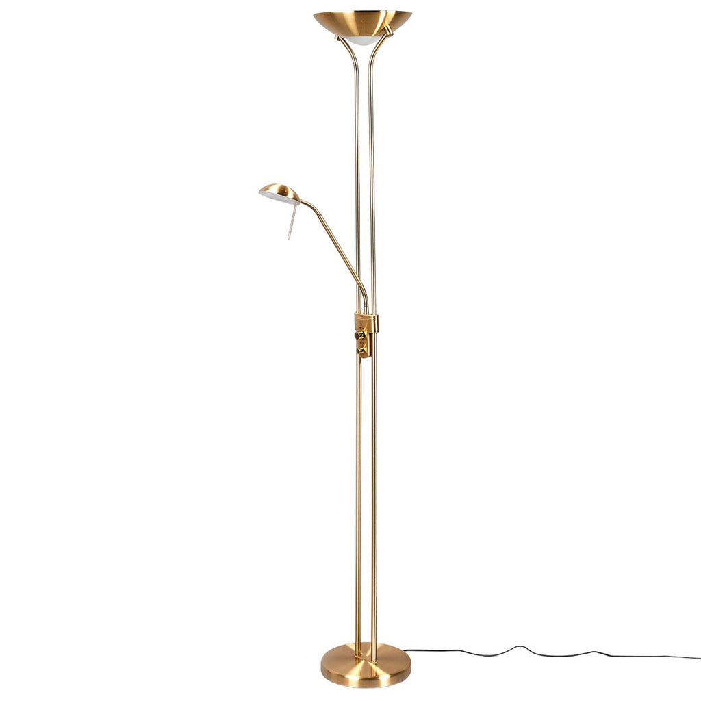 Detalj av lesearm på LED gulvlampe Josefin med dimmer