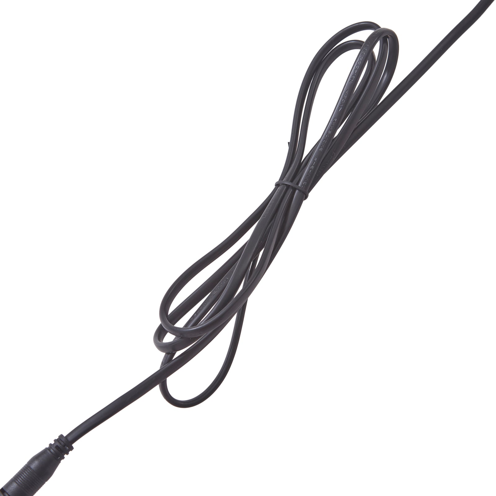 Kabel og strømkontakt på LED gulvlampe Josefin med lesearm dimbar svart