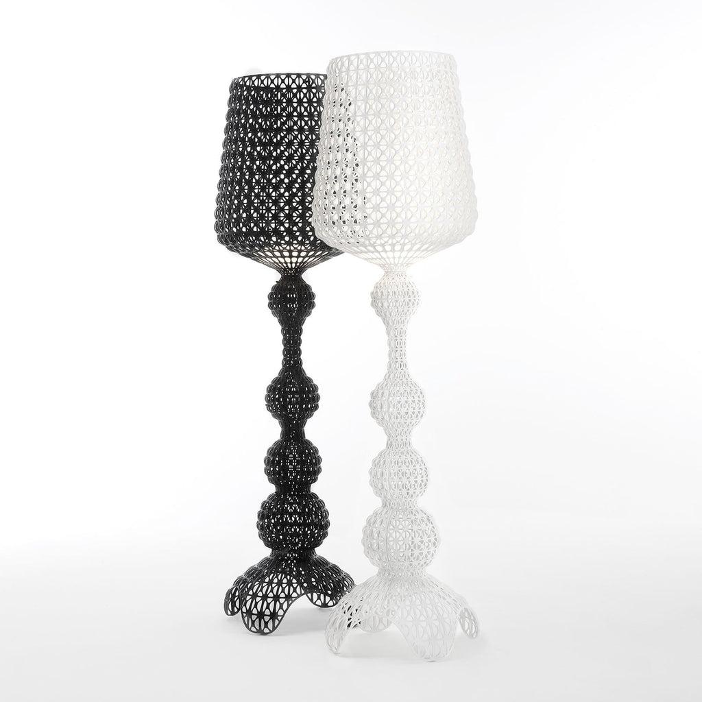 LED gulvlampe Kabuki dimbar hvit polymer med kabel