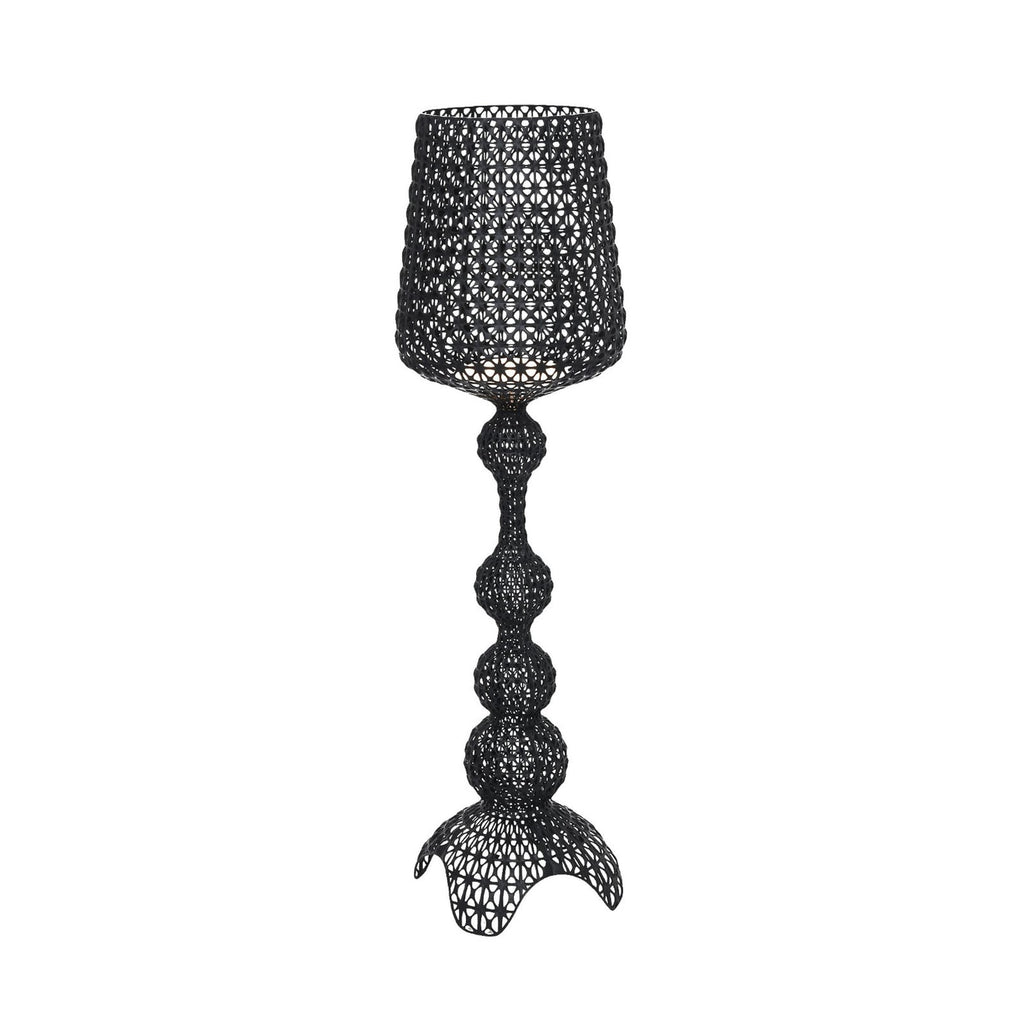 LED gulvlampe Kabuki dimbar svart montert i rom
