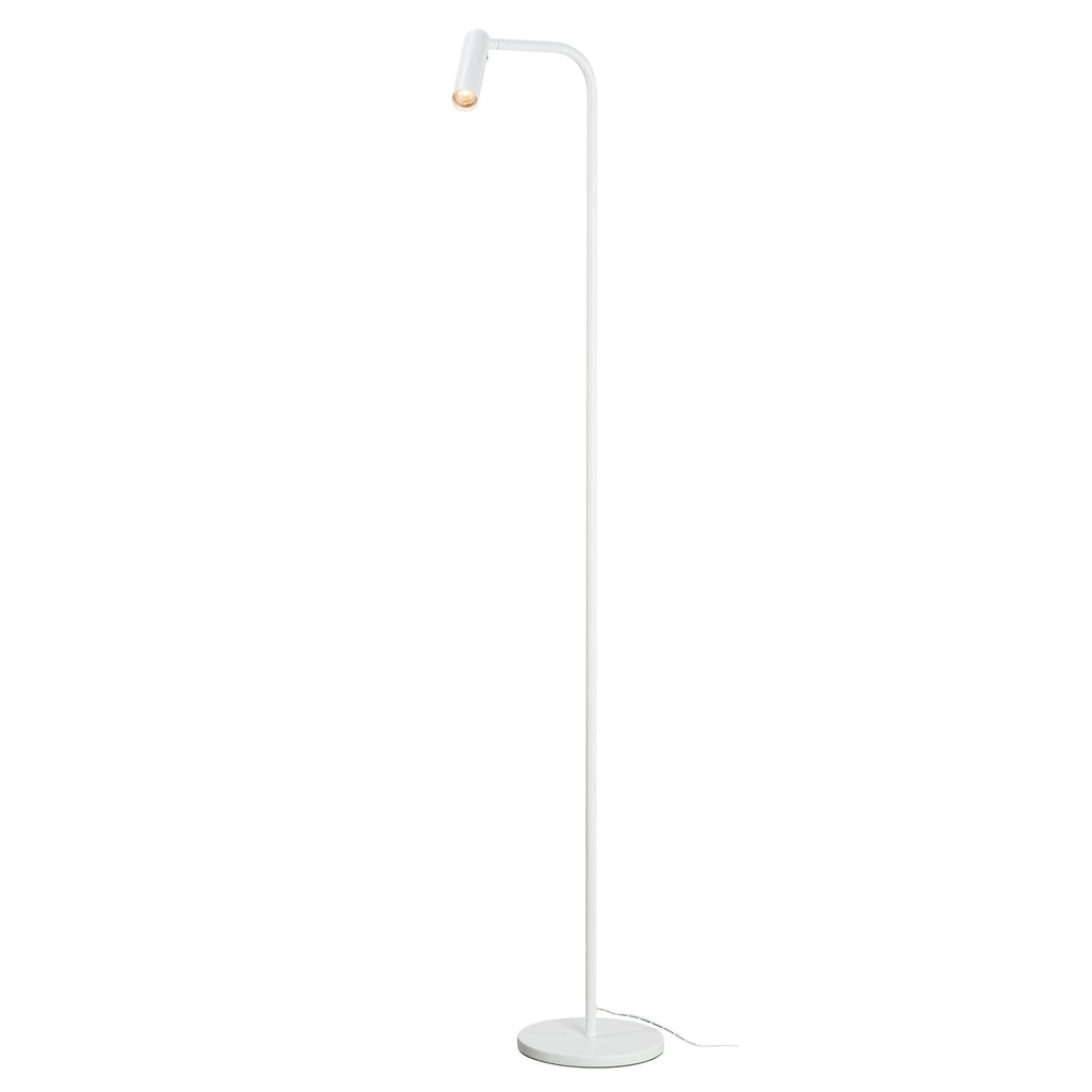 LED gulvlampe Karpo dimbar hvit aluminium 6,5W 3000K bakside
