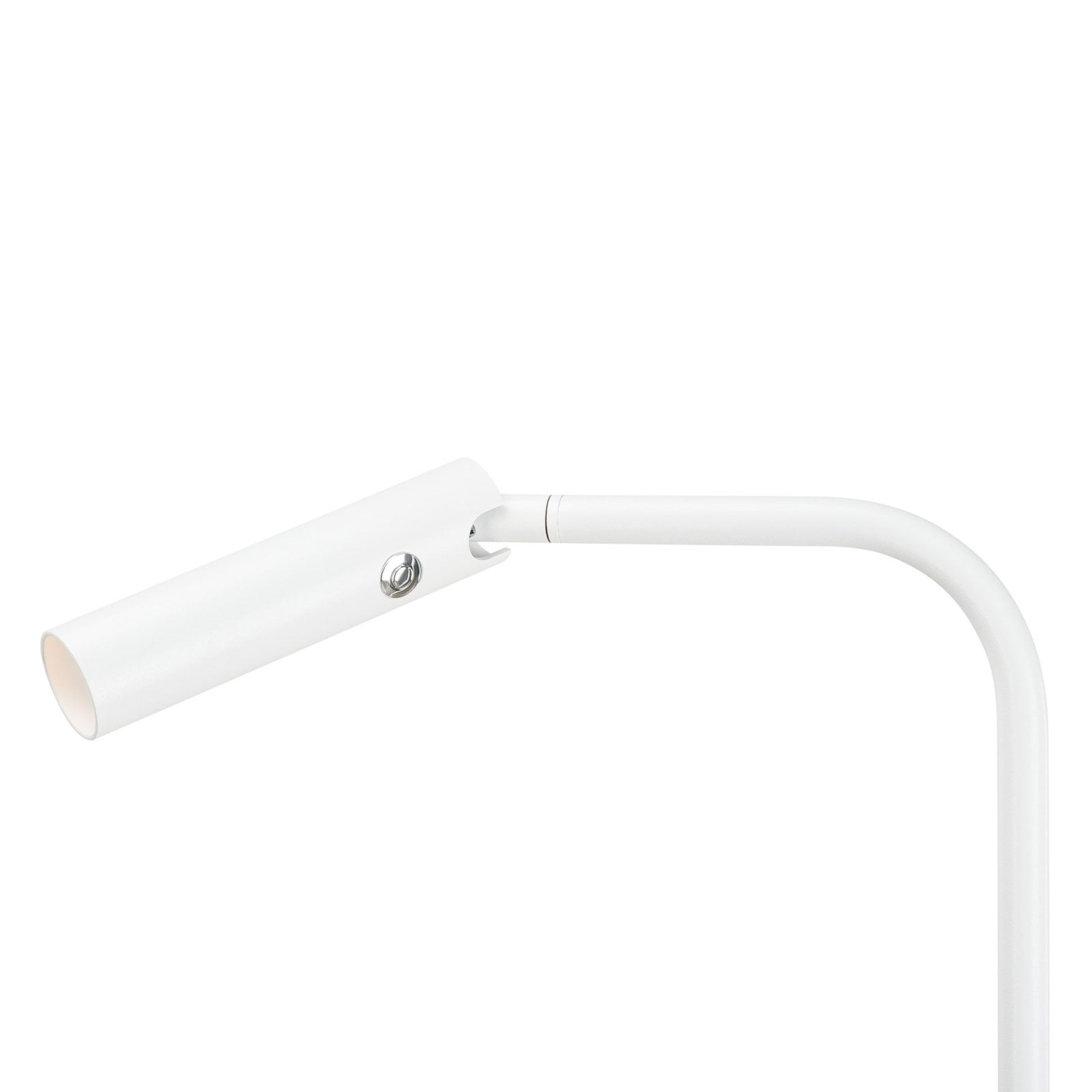 LED gulvlampe Karpo dimbar hvit aluminium 6,5W 3000K sideprofil