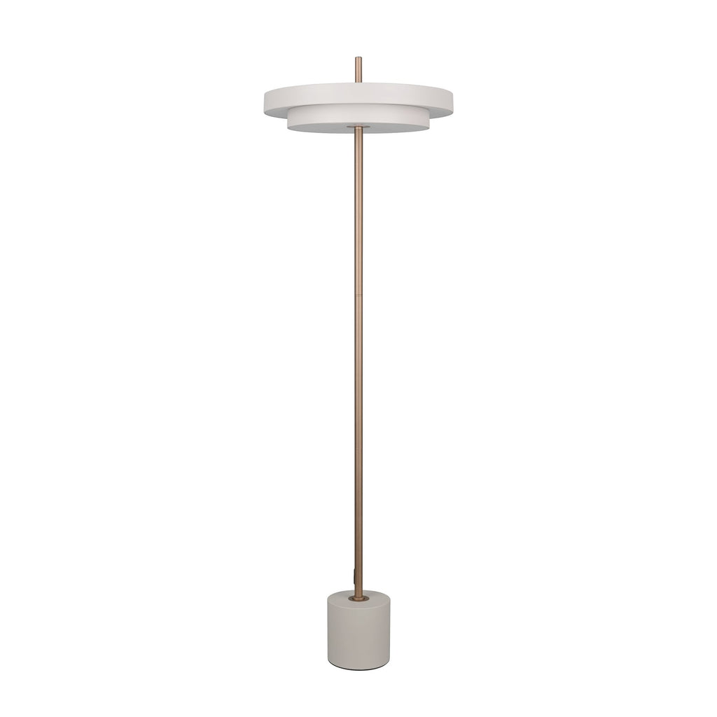 LED gulvlampe Keaton lysgrå Ø40 cm 21W CCT dimbar bakside