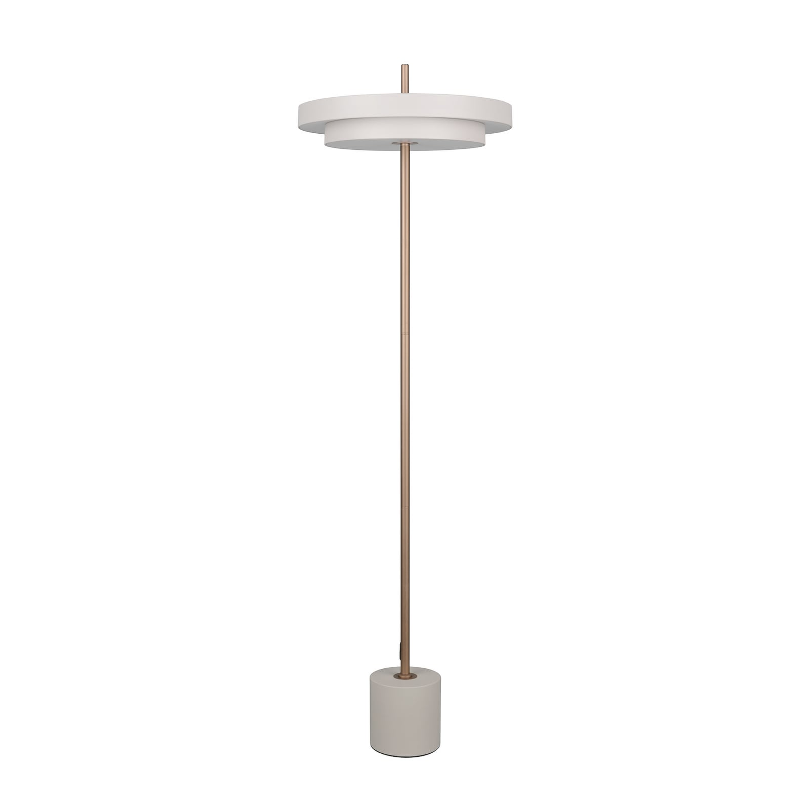 LED gulvlampe Keaton lysgrå Ø40 cm 21W CCT dimbar bakside