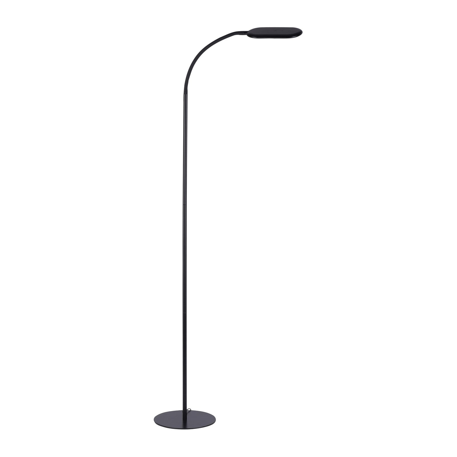 LED gulvlampe Kelly CCT dimbar svart med berøringsdimmer bakside