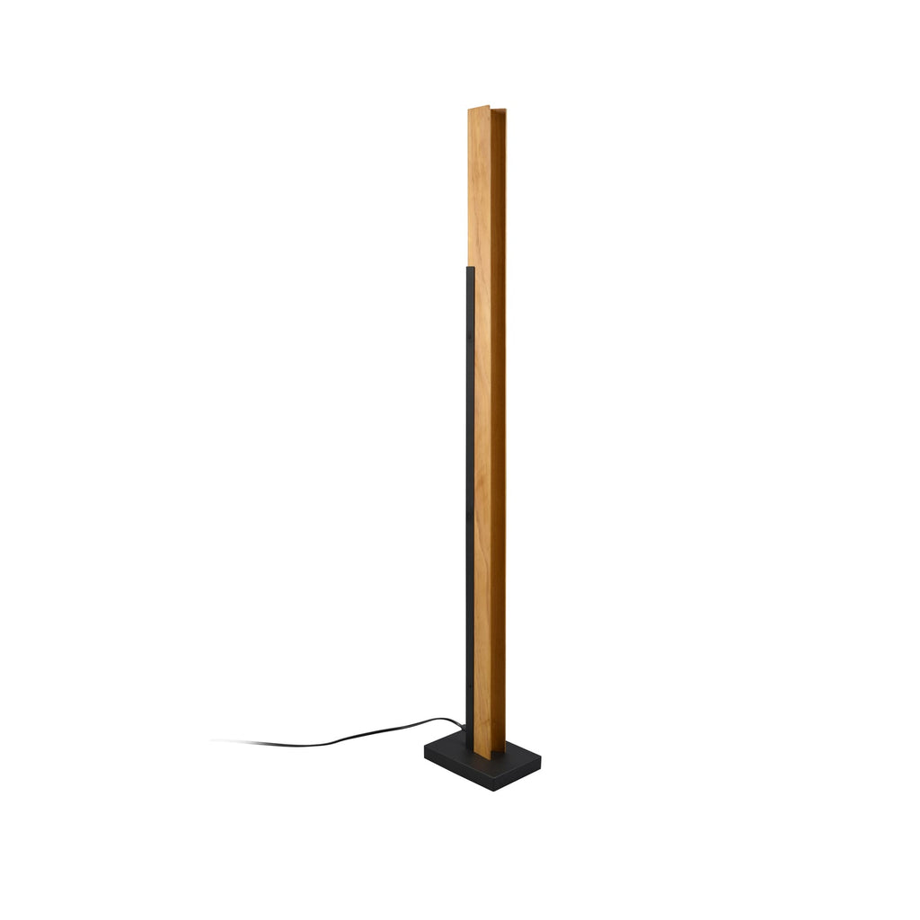 LED gulvlampe Kerala tre metall dimbar 120 cm 16W touch-dimmer detalj