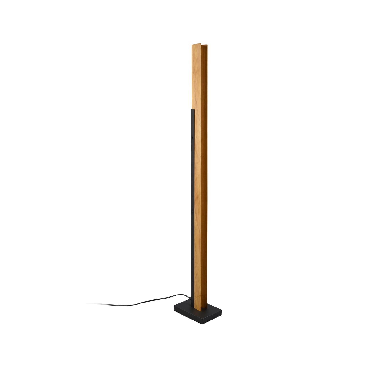 LED gulvlampe Kerala tre metall dimbar 120 cm 16W touch-dimmer detalj