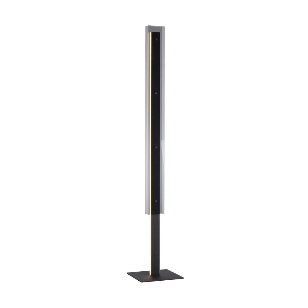 LED gulvlampe Lena dimbar jern og glass svart bakside