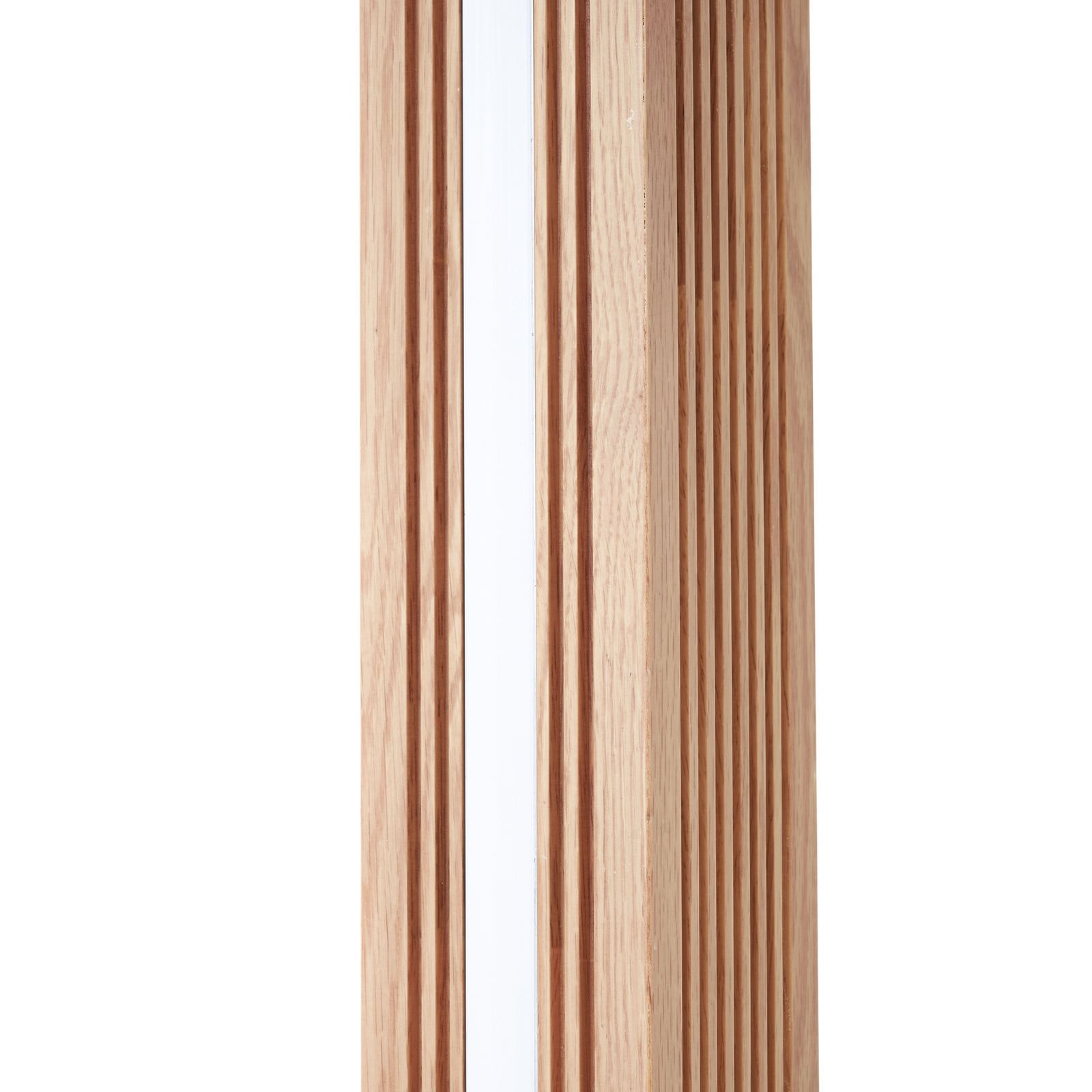LED gulvlampe Lieske dimbar tre/metall svart 122 cm nærbilde av lampefot