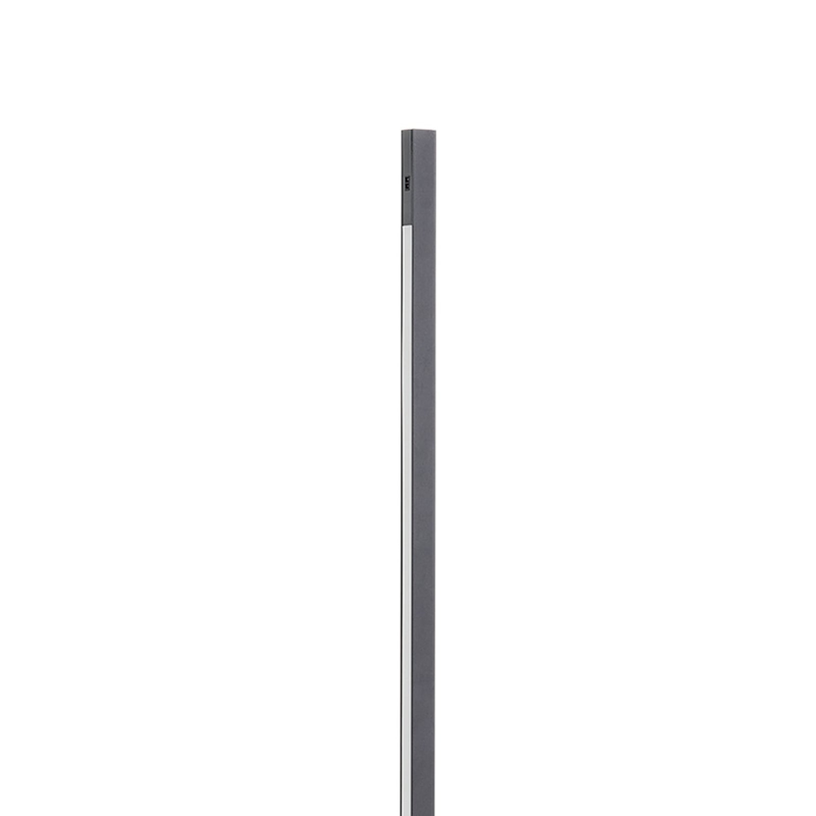 LED-gulvlampe Linija svart aluminium dimbar lysmodus