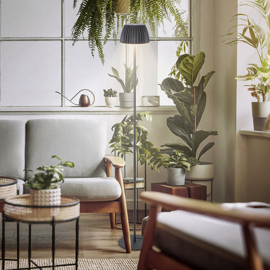LED-gulvlampe Loca antrasitt dimbar forfra