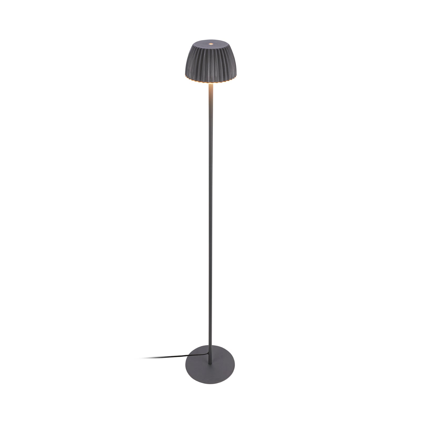 LED-gulvlampe Loca antrasitt dimbar montert i rom