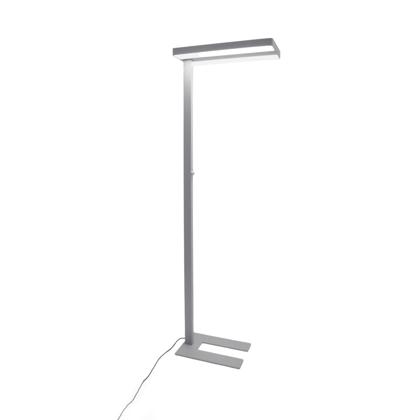 LED gulvlampe Logan Neo dimbar sølv aluminium bakside
