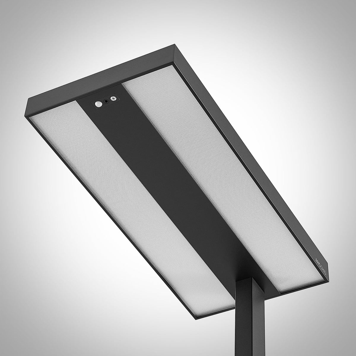 LED gulvlampe Logan Pro svart dimbar med bevegelsessensor bakside