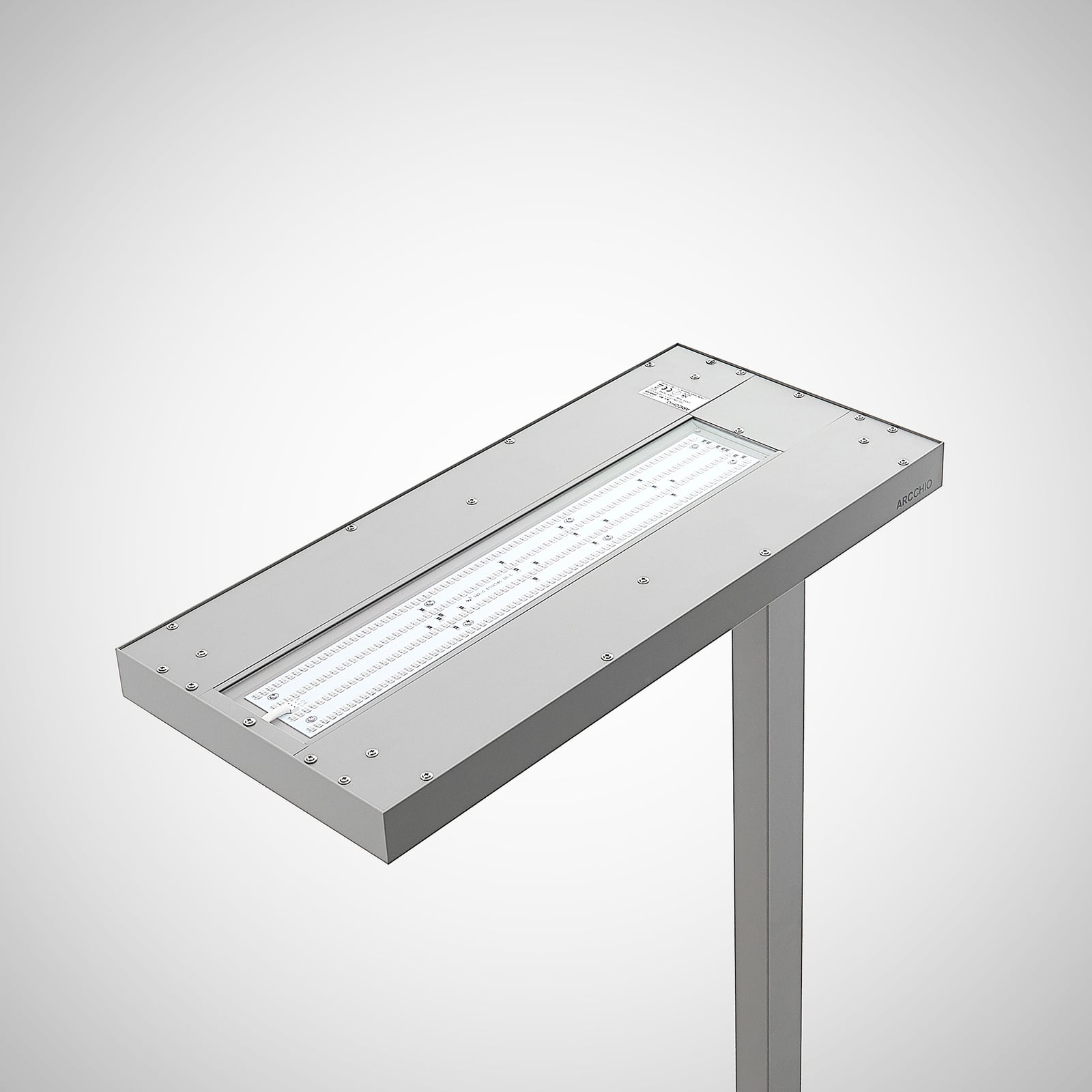 LED gulvlampe Logan Ultra CCT dimbar med sensor montert i kontor