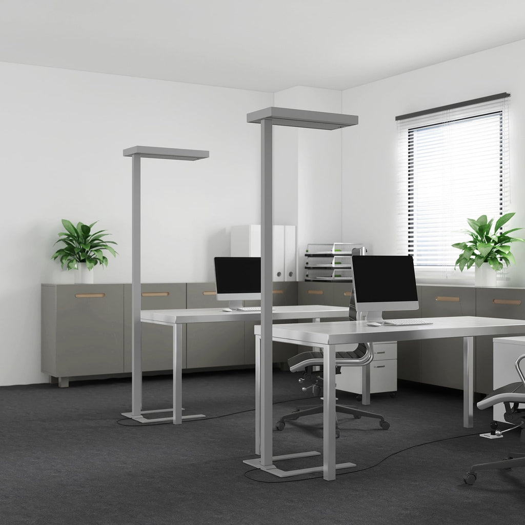 LED gulvlampe Logan Ultra detalj av touchpanel