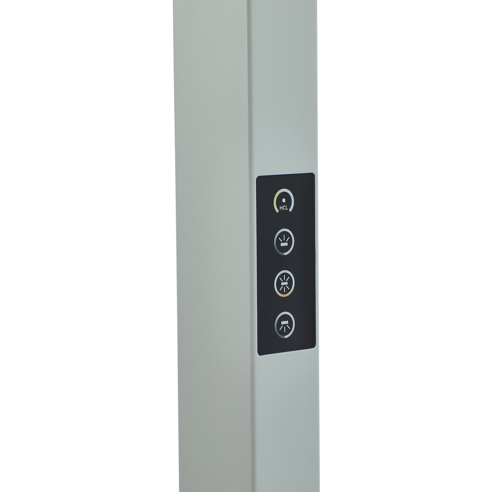 LED gulvlampe Logan Ultra HCL CCT dimbar sølv sideprofil