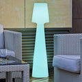 LED gulvlampe Lola oppladbar RGB dimbar 110 cm IP65 forfra