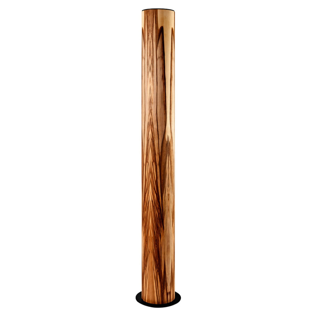 LED gulvlampe Lucerna valnøtt/svart forfra