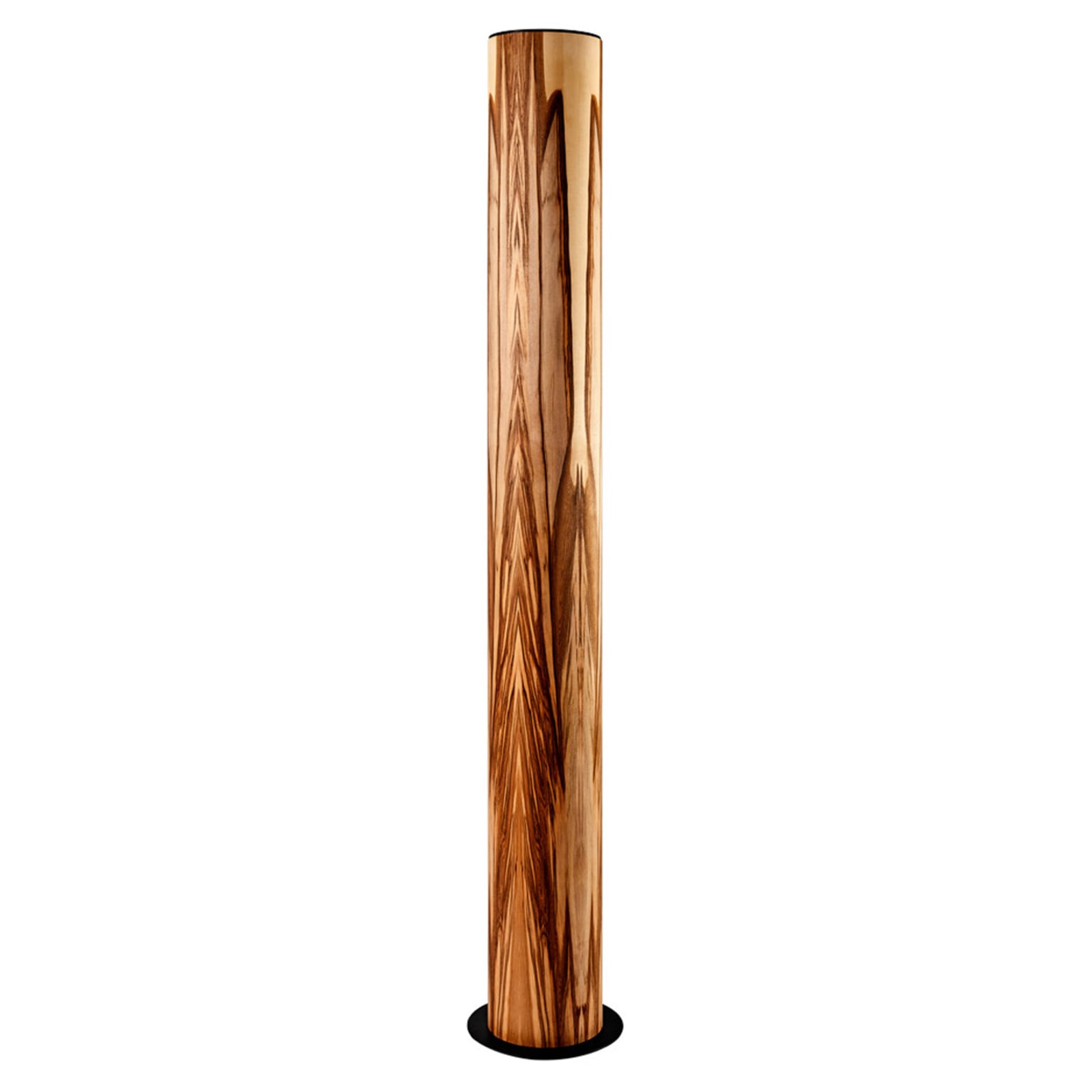 LED gulvlampe Lucerna valnøtt/svart forfra