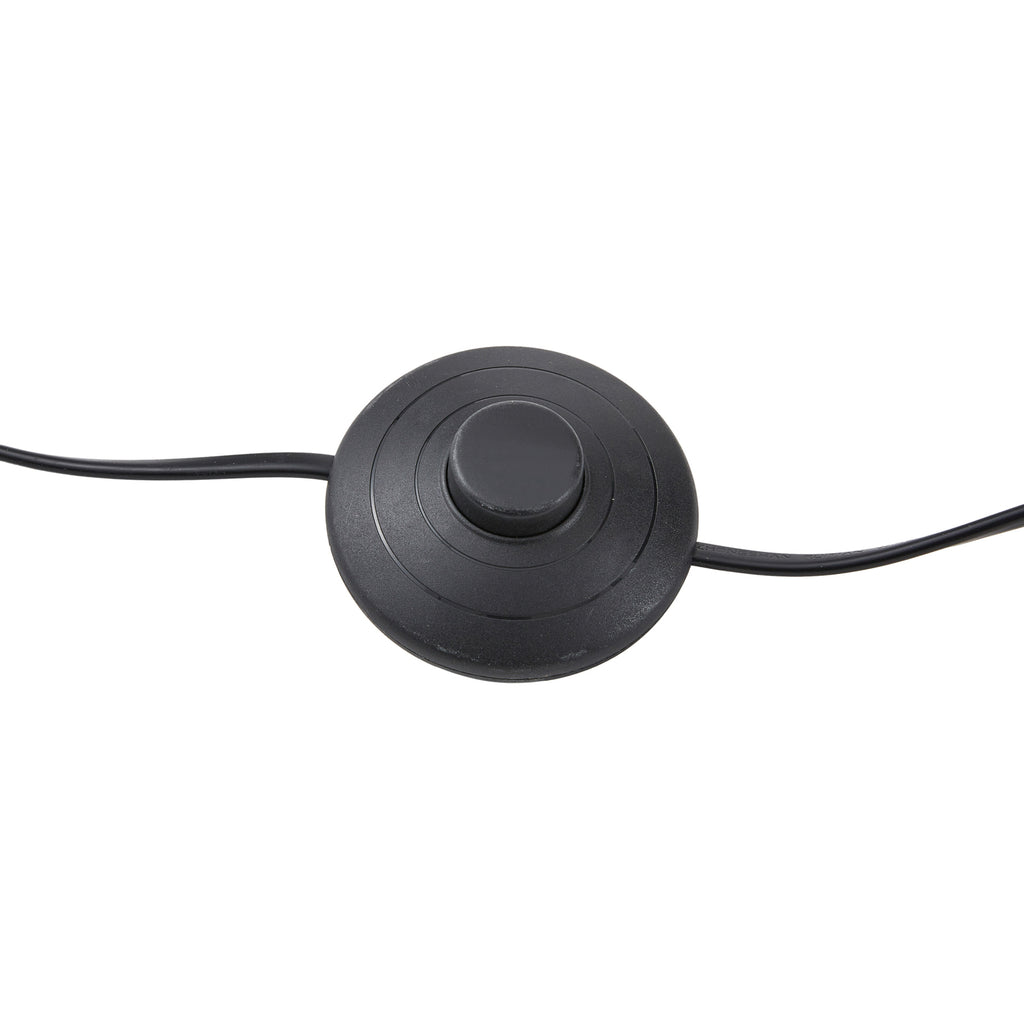 LED gulvlampe Madu svart/gull dimbar fra siden