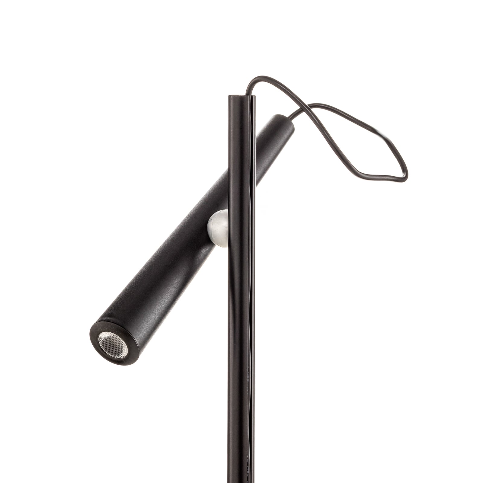LED gulvlampe Magneto svart 120 cm 5W varmhvit med justerbar magnet