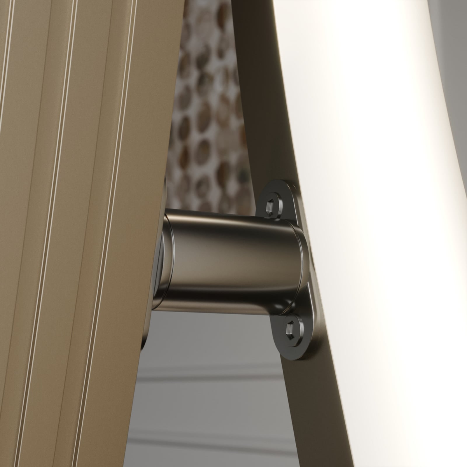 LED gulvlampe Mairia montert i moderne stue